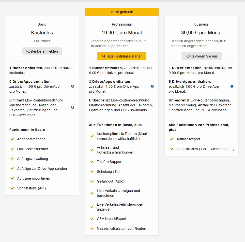 Lkw Routenplaner Fahrzeugkosten Mautrechner Svg Cargoapps